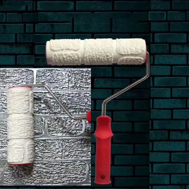 Rouleau à peinture décoratif à motifs outils de peinture murale tampon de Protection en caoutchouc polyuréthane texturé roue de poterie