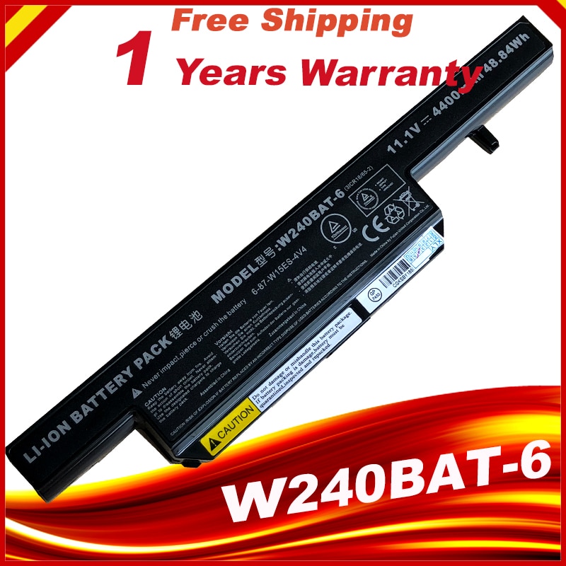 Originele batterij laptop accu voor CLEVO N240BAT-4
