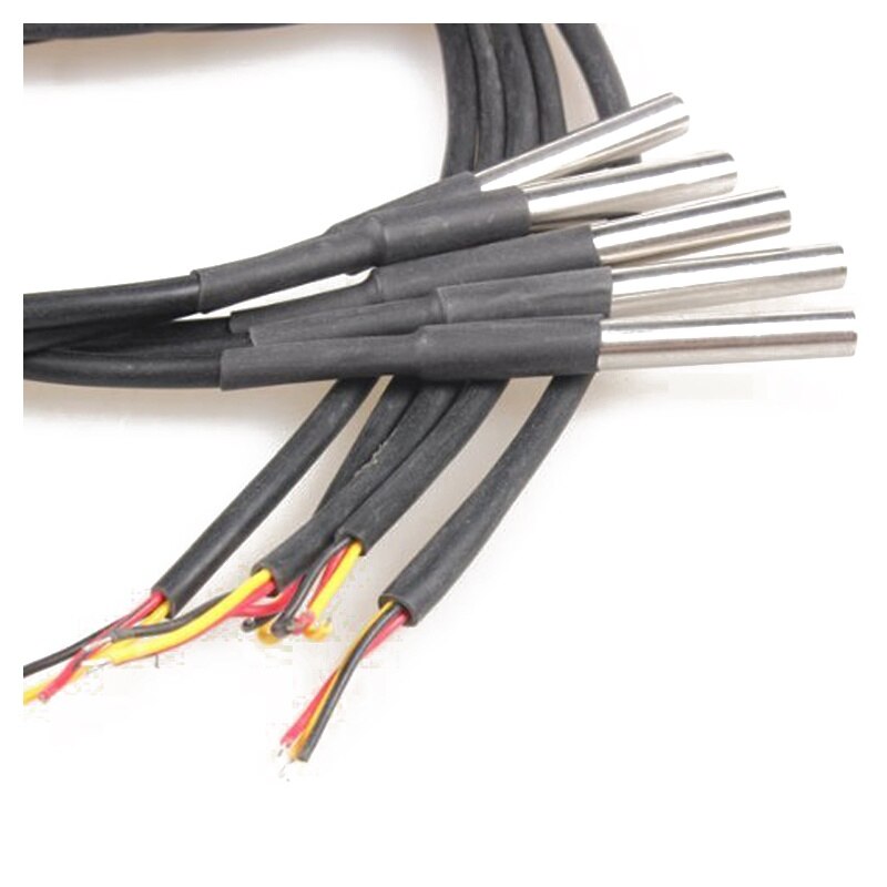 5 x 2 M Waterproof Digital Temperature Sensor Temperature Sensor DS18b20
