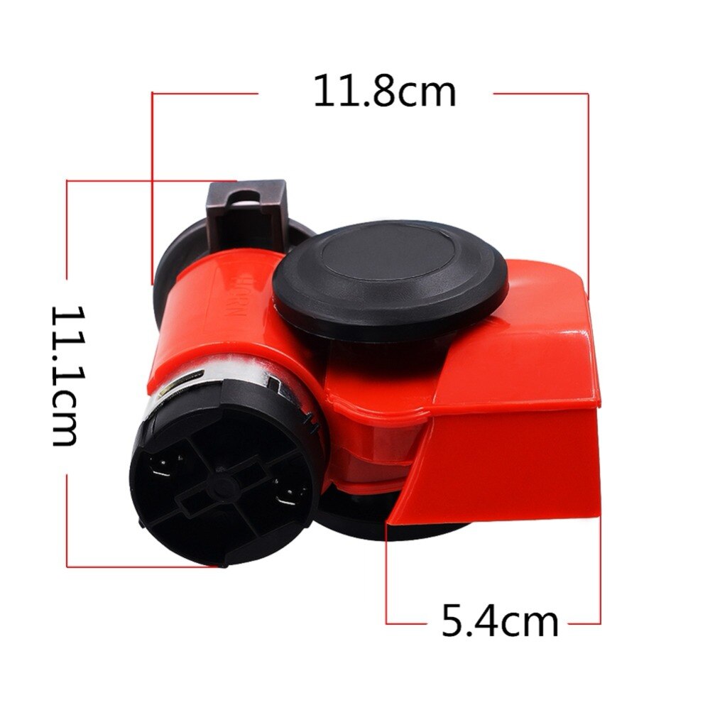 12 V 136db Air Horn Slak Compact Voor Auto Voertuig Vrachtwagen Motorfiets Boot Fiets