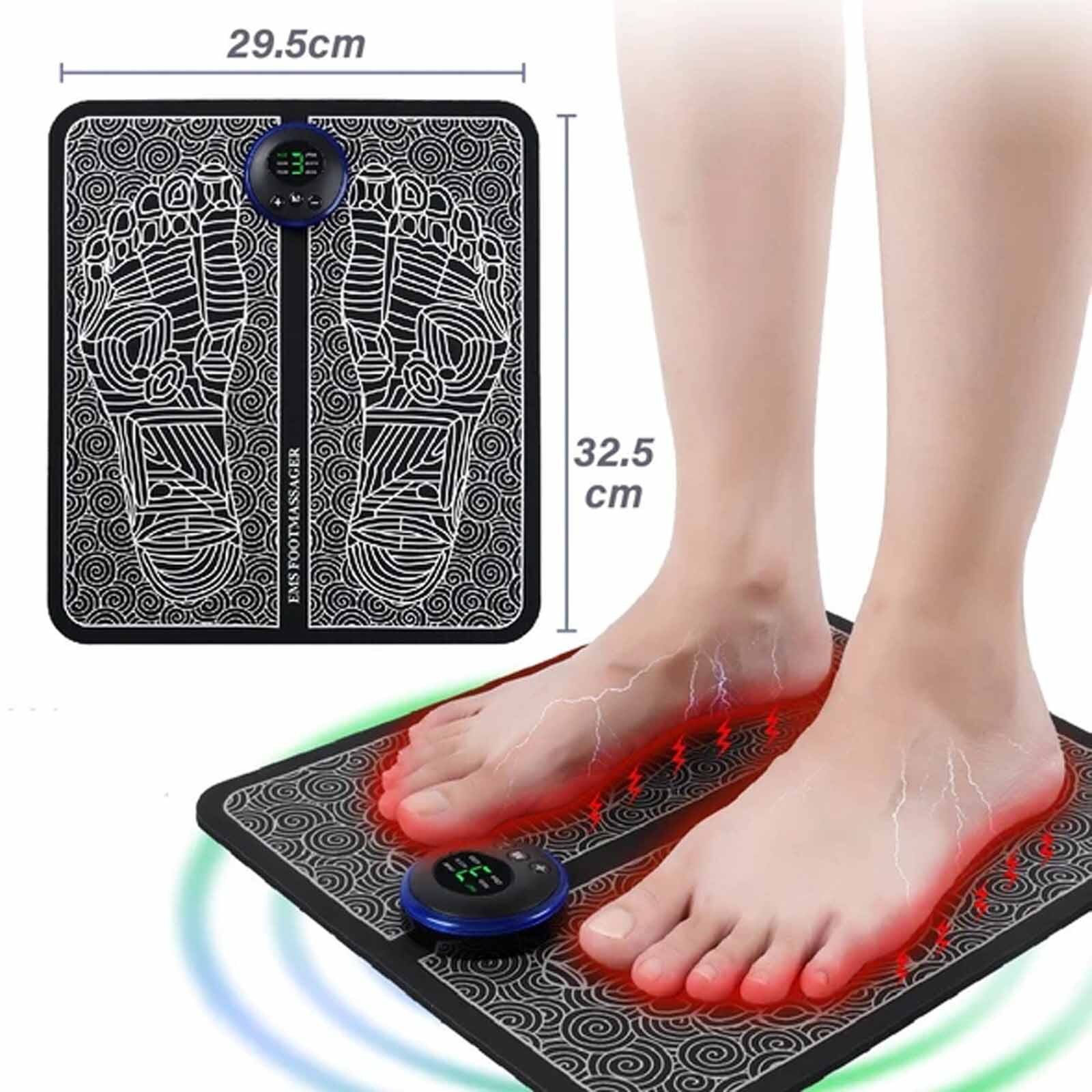 Leg Reshaping Foot Massager Bath Mat Leg Foot Muscle Stim Massage Mat Electric Pulse Foot Massaging Pad Bathroom Accessories