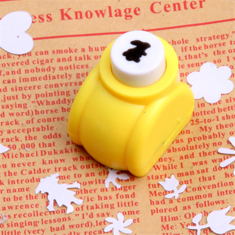 Mini DIY Craft Scrapbook Punch Handleiding Embossing Apparaat Handgemaakte Cutter voor Kids DIY Gereedschap Papier Perforator Card Punch