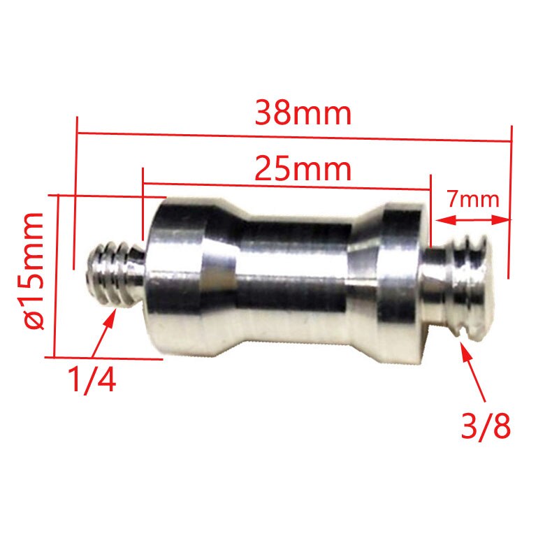 1/4 "Naar 3/8" 5/8 "Om 1/4" Man-vrouw Draad Schroef Mount Adapter Statief Plaat Schroef plaat Schroef Mount Voor Slr Camera: E