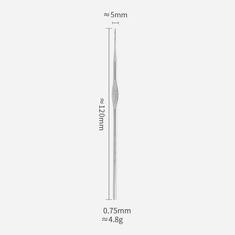 Crochets à tête unique en métal, taille 0.5mm-1.9mm, tissage de fil, artisanat, dentelle, laine, outil de besoin de CROCHET pour tricoter et accessoires: Lavande