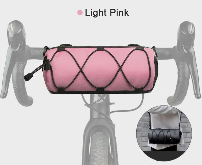 Fietsvoorstuurtas Buiten Fietsopslag Multifunctionele Fietsen MTB-tassen Draagbare rijschoudertas Fietsaccessoires: Roze