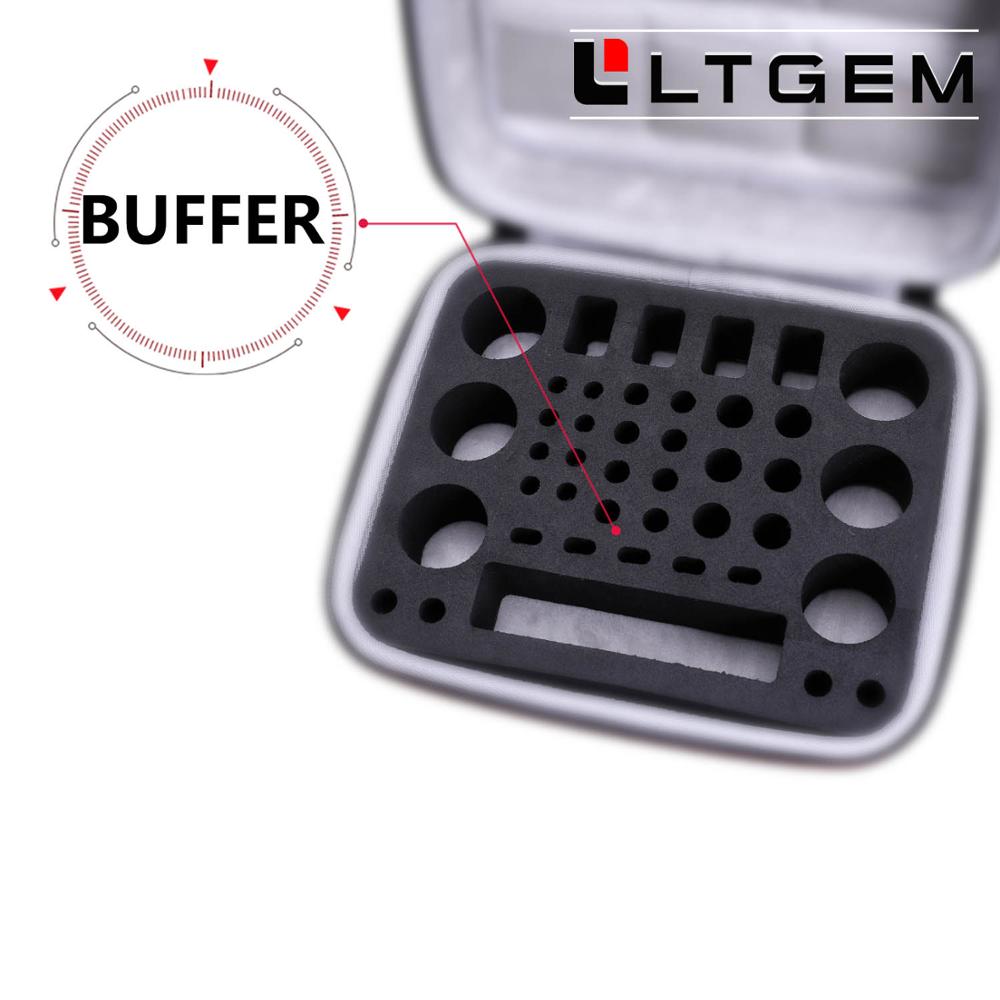LTGEM impermeable EVA funda dura para AA AAA AAAA 9V y 1,5 V, con probador de batería BT-168