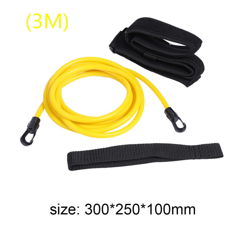 Adjustable Swim Training Resistance Elastic Belt Safety Rope Swimming Pool Latex Tubes Various Specifications Styles Accessories: Yellow 3X2.5X1M