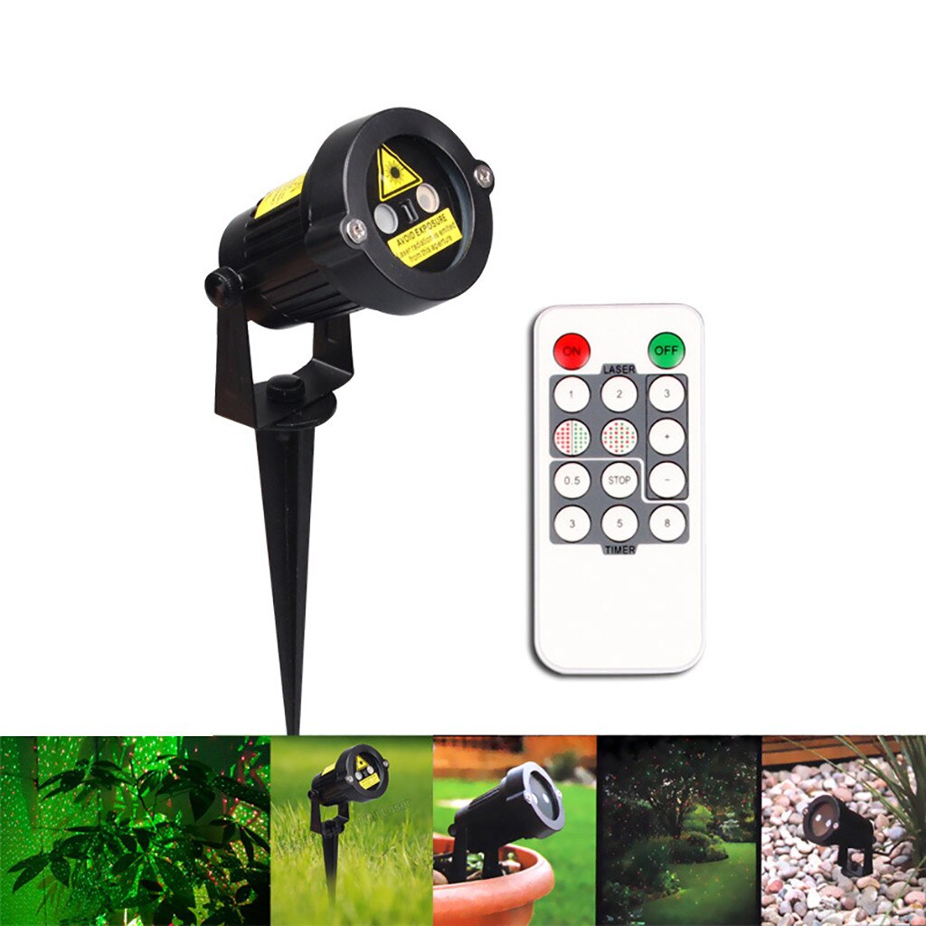 Outdoor Party Waterproof Spotlight Light Projector Star Showers Remote Control: Default Title