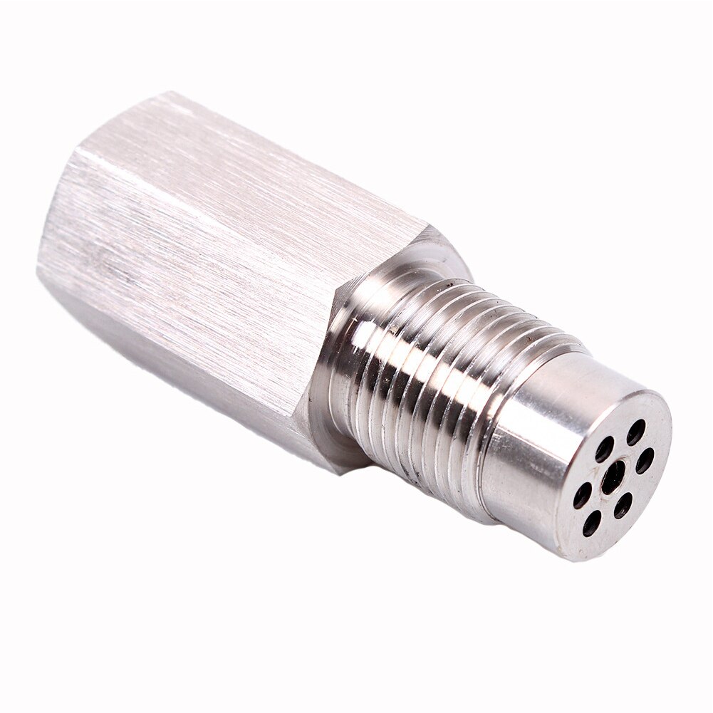 Stainless Steel Oxygen Sensor Fitting Bungs Extension Straight Adapter With Mini Catalystic Converter M18X1.5