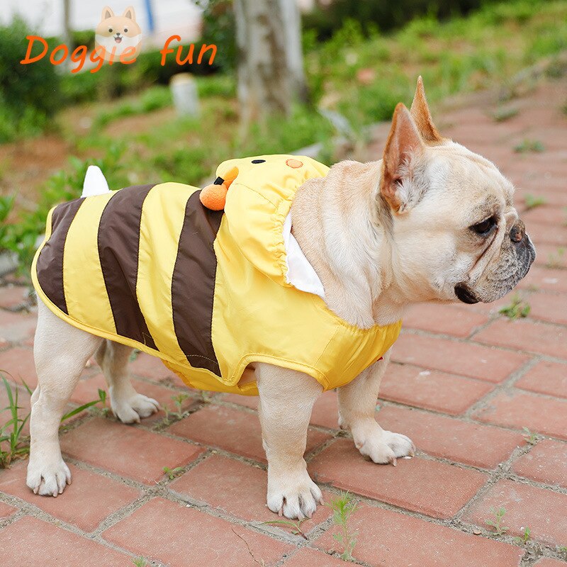 Manteau Imperméable Pour Chien Avec Capuche - Hiver Chaud, Pour Bouledogue, Carlin, Petit/moyen