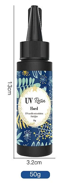 UV-hartsiliima 10-100g Väritön Läpinäkyvä Ultraviolettineste Askarteluun DIY Korujen Valmistukseen: Musta