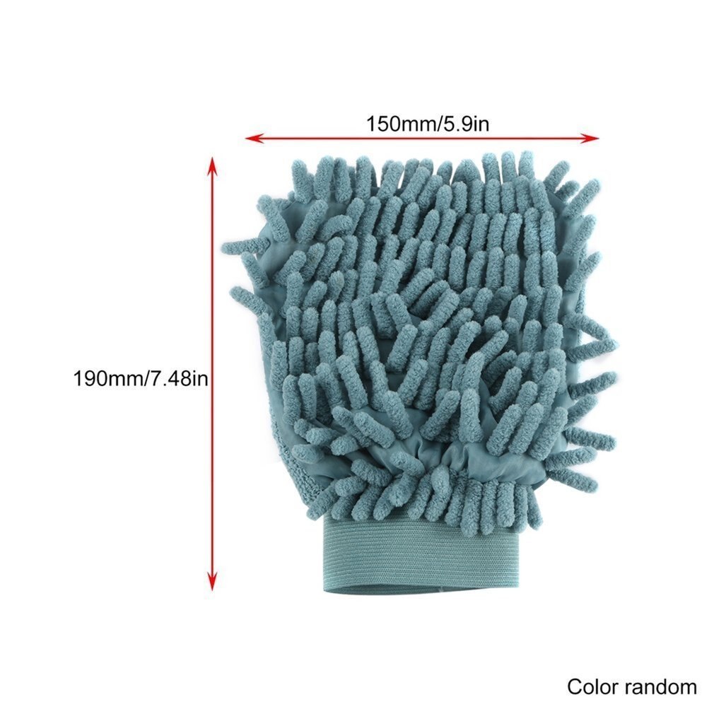 Fibre Ultrafine mitaine microfibre ménage lavage de voiture lavage de voiture nettoyage de voiture gant sec anti-rayures pour voiture nettoyage couleur aléatoire