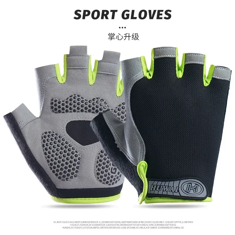 Boxhandschuhe für Männer und Frauen, fingerlos, Radfahren, Motorradfahrer, MTB, Fahrradhandschuhe, Fitnessstudio, Yoga, Fitness, Training, Übung, Fäustling, elastisch: Licht Grün / 9.5 inches