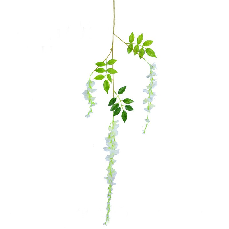 Artificial Wisteria Simulation Flowers Home Garden Wedding Decor Simulation Artificial Wisteria Garden Flower Plant Vine Decor: 01
