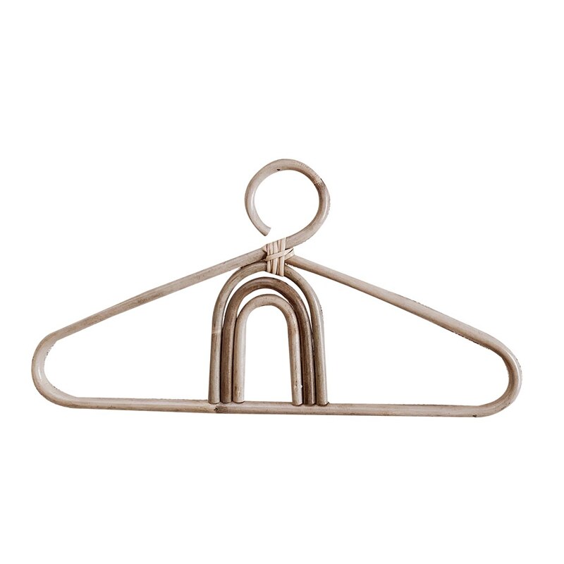 Rattan Clothes Hanger Kids Garments Organizer Rack... – Vicedeal