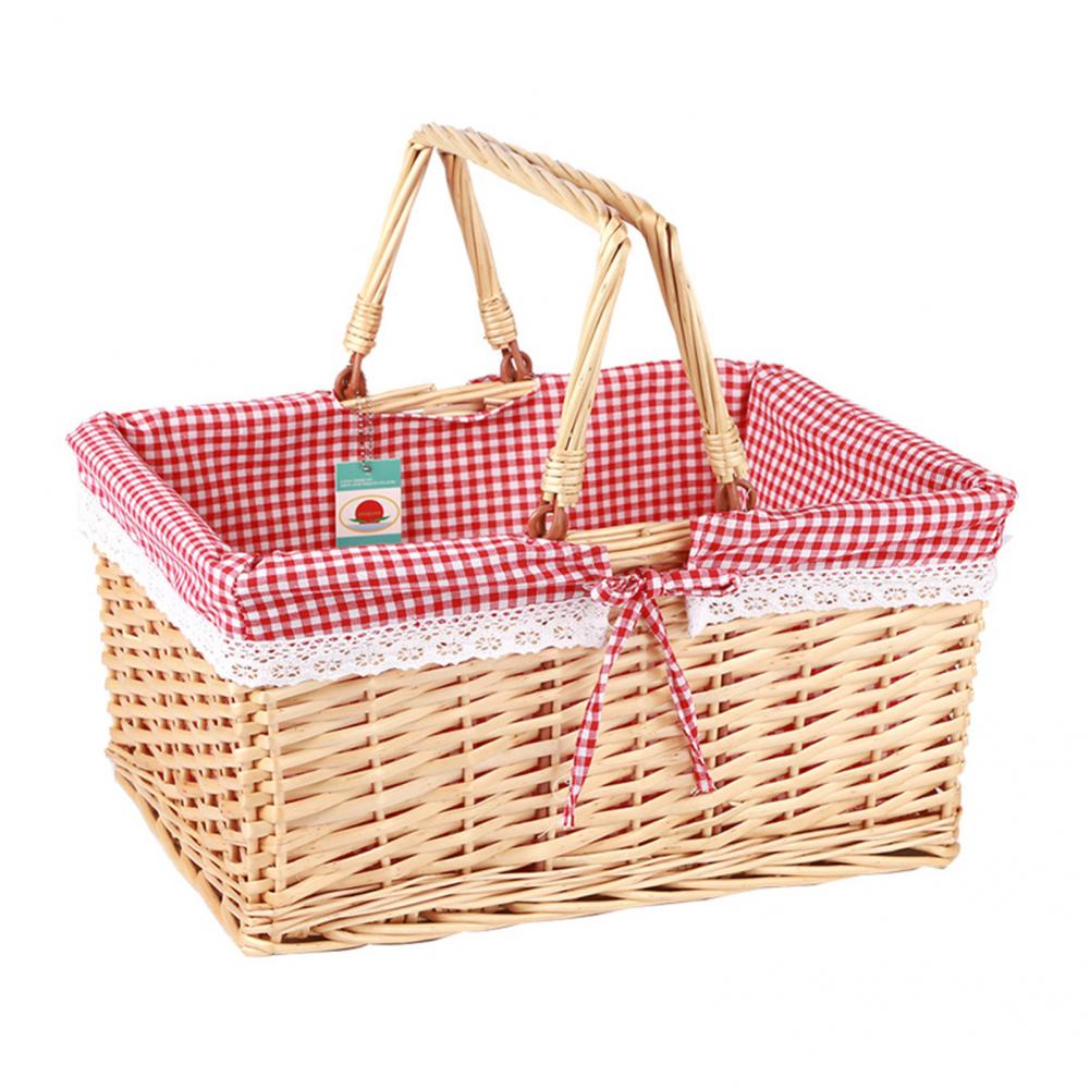Fruit Basket Great Picnic Storage Rattan Basket Practical Rattan Basket