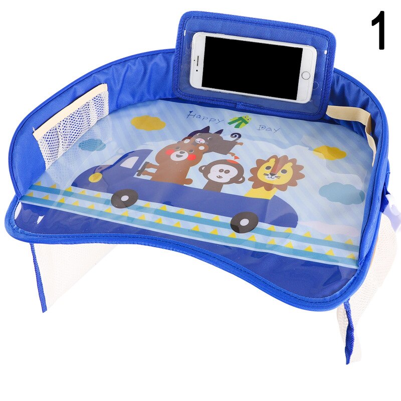 Car Seat Dinner Plate Multifunctional Baby Cartoon Table with Fixed Strap JLD