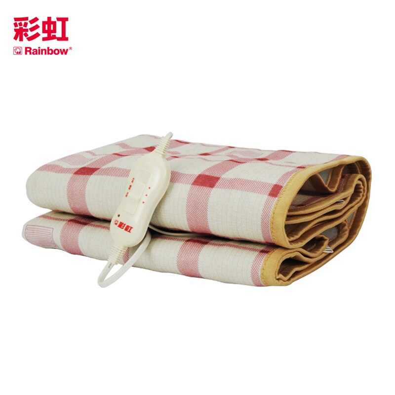 Rainbow Single Economical Under Heating Electric Blanket Bed Mattress Carpet Nonwoven Polyester Fabric EU Plug Mat 1215