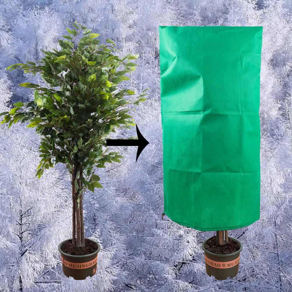Warm Cover Tree Plant Protecting Bag Frost Protection Yard Garden Winter Plants Small Tree Against Cold Drawstring Plant Cover