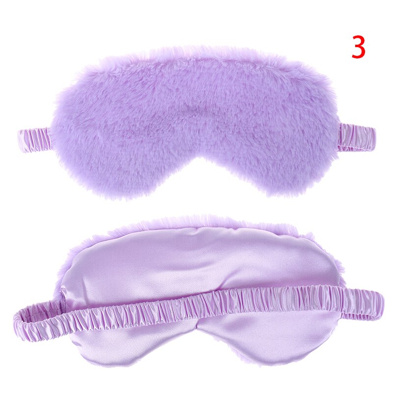 Super Soft Plush Eye Masks Silk Love Cloud Eye Cover Rabbit Plush Sleeping Mask Eyepatch Cartoon Nap Eye Shade Blindfold: 3
