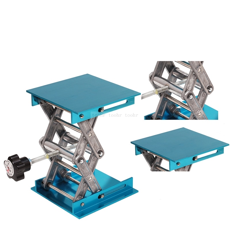 Lab jack rustfrit stål laboratorium saks jack lift bord platform oxid lab lift platform stå