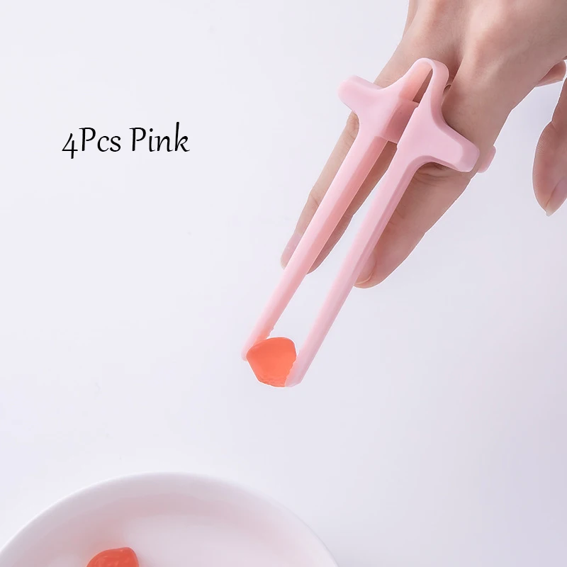 4 stuks Vinger Eetstokjes Snack voor Gamers Fun Eetstokjes Gamer Eetstokjes Snack Clips Gamepad Accessoires Mobiel: GRIJS