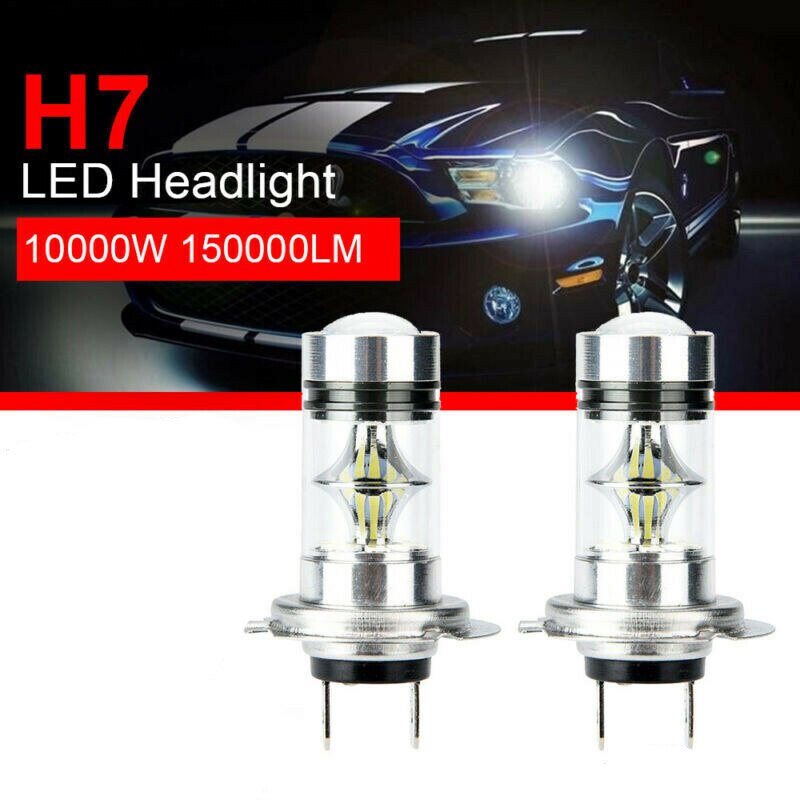 2 kpl auton led valot puhtaan valkoiset 6000k-6500k auton ajovalot sumuvalot fordille chevrolet auto ajovalojen koristelu auton valo