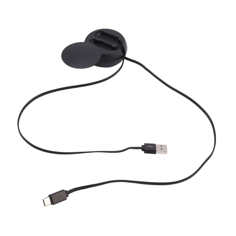 Type-C Telescopic Data Cable, Mini 2.4A Fast Charge + Data Transmission 2-In-1 Storage Telescopic Data Cable