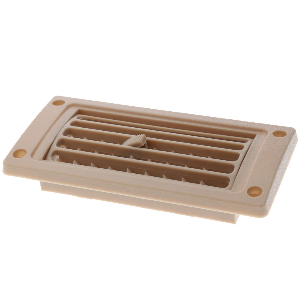 Car Marine RV AC Air Conditioner Linear Vent Grille Cover Ducted Boat Square Air Conditioner Grille Linear Air Vent Gray Beige