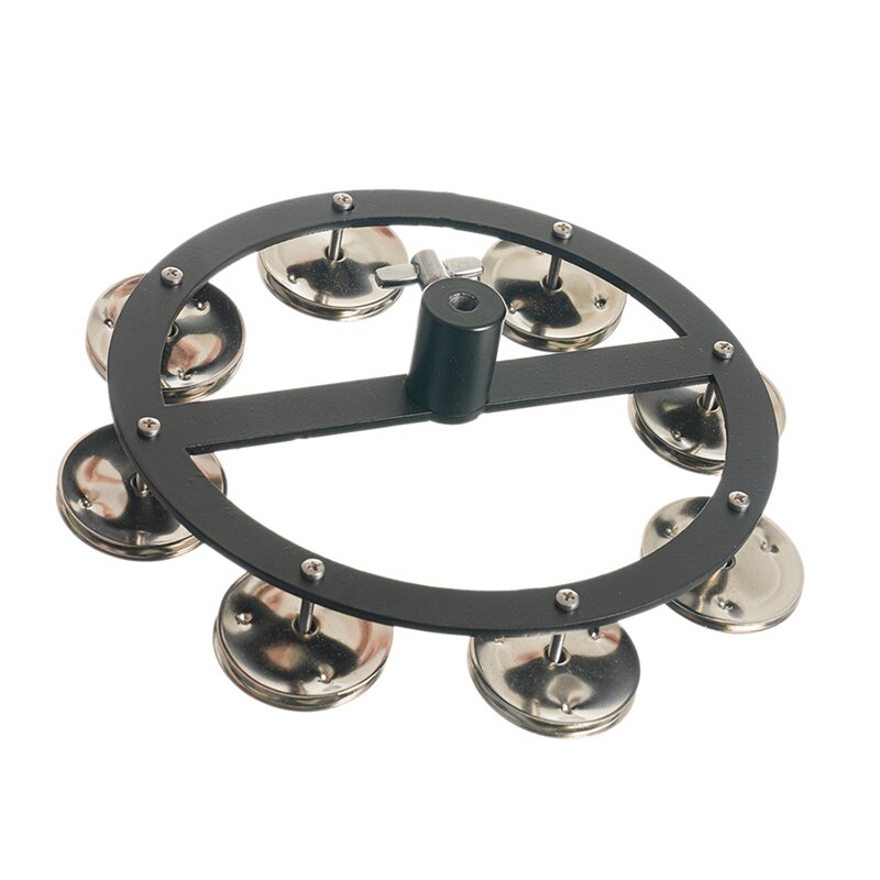 Hi-hat tambourine portátil com linha de aço tambor instrumento hi-hat pandourine acessórios