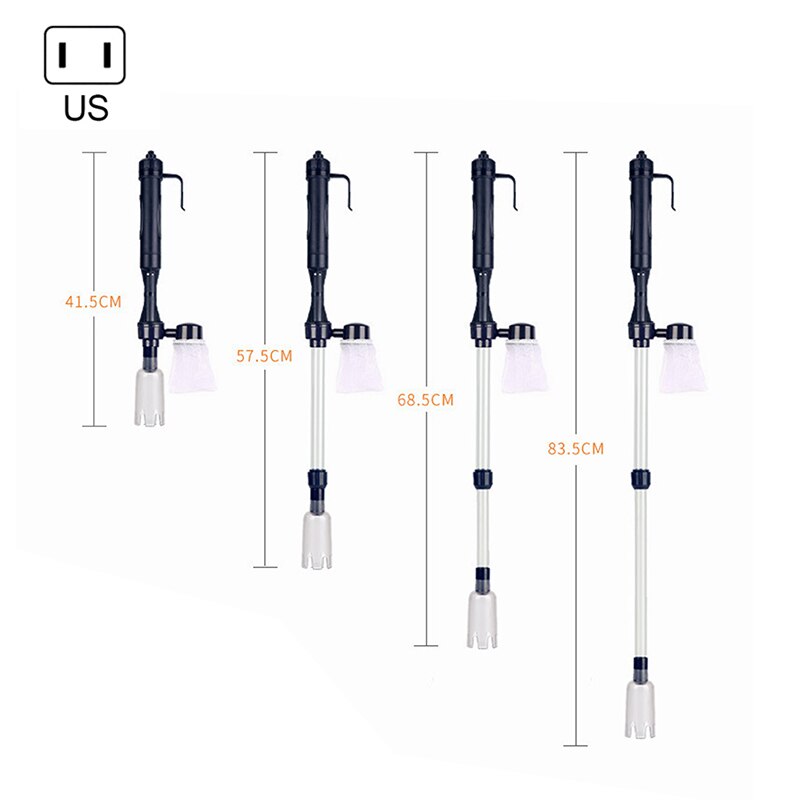 Elektrische Aquarium Water Verandering Pomp Schoonmaken Tool Aquarium Water Changer Bodemreinigers Aquarium Sifon Filter Pomp Zand Wasmachine: U.S. regulations