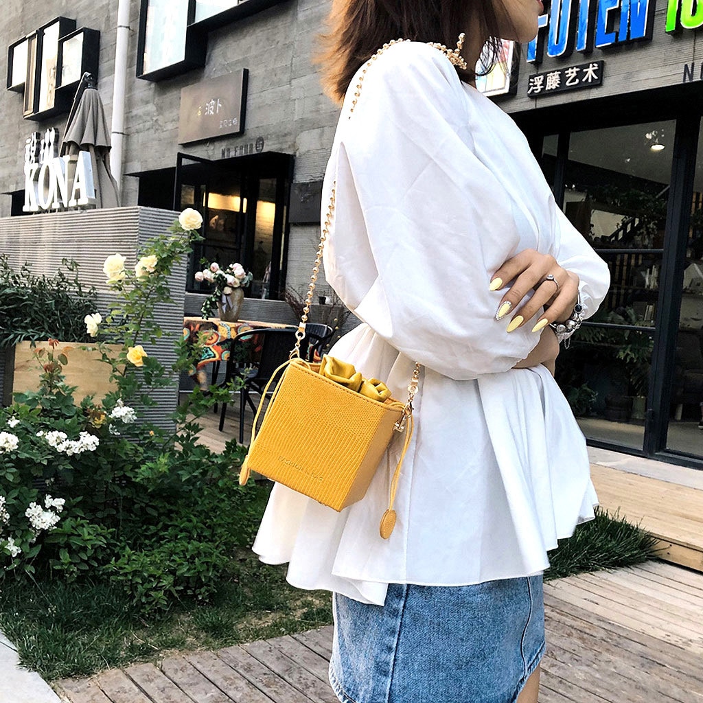 Womens Tassen Eenvoudige All Purpose Kleine Emmer Enkele Schouder Messenger taschen vrouwen bolsa masculina sac femme torebka damska