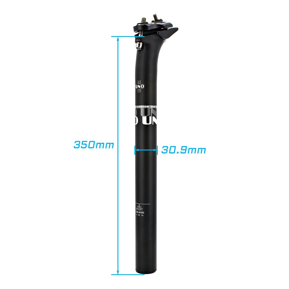 UNO Bike Sattelstütze 27.2/30.9/31.6*350mm Fahrrad Sattelstütze einteiliges Geschmiedet mtb Bike sitz Rohr Ultraleicht Sitz Pol Zyklus Sattelstütze: 30.9x350mm seatpost