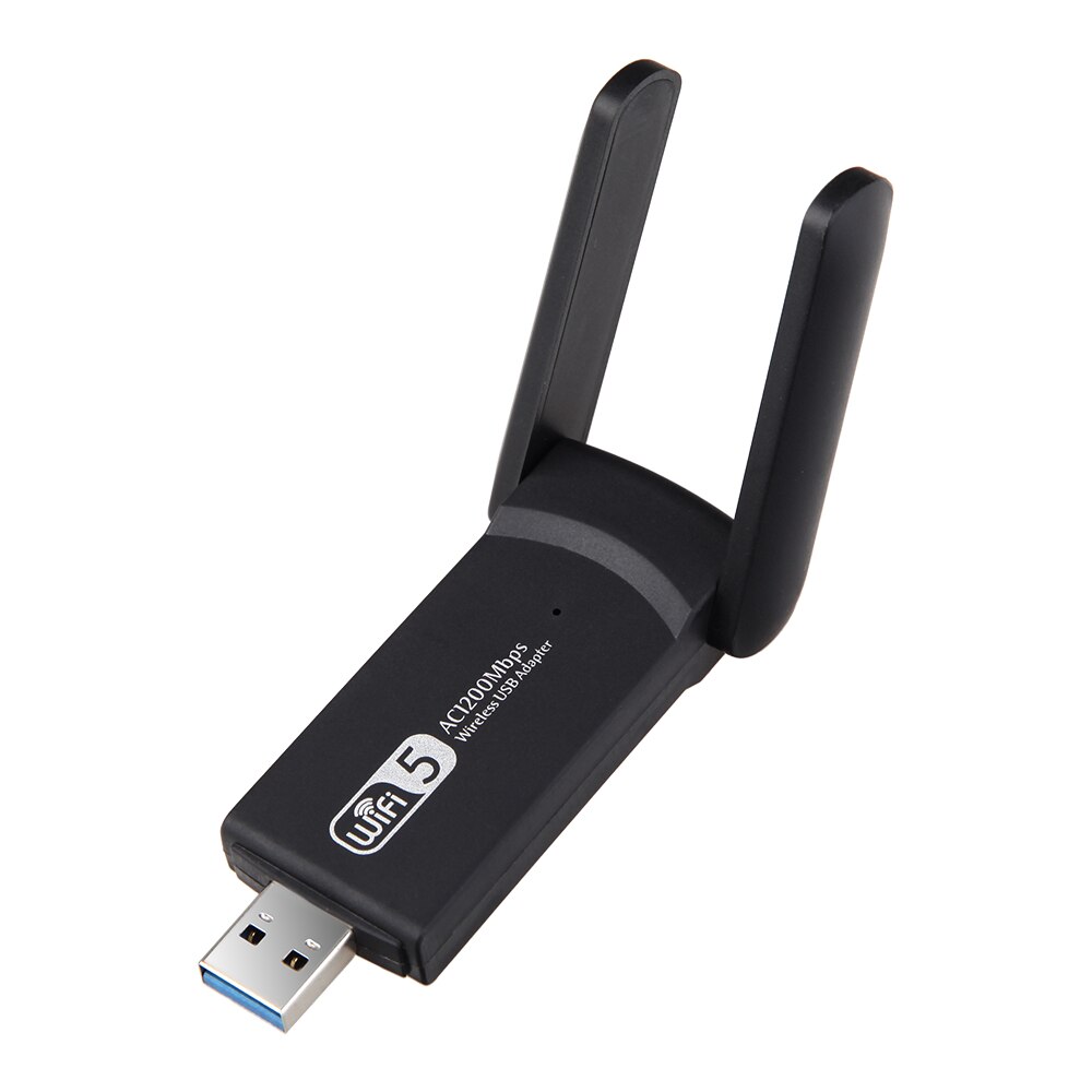 1200Mbps USB 3.0 WiFi Adapter Dual Band 2.4G 5G AC1200 Wireless Network WiFi Adapter Ethernet 802.11AC w/ Antenna for Laptop PC