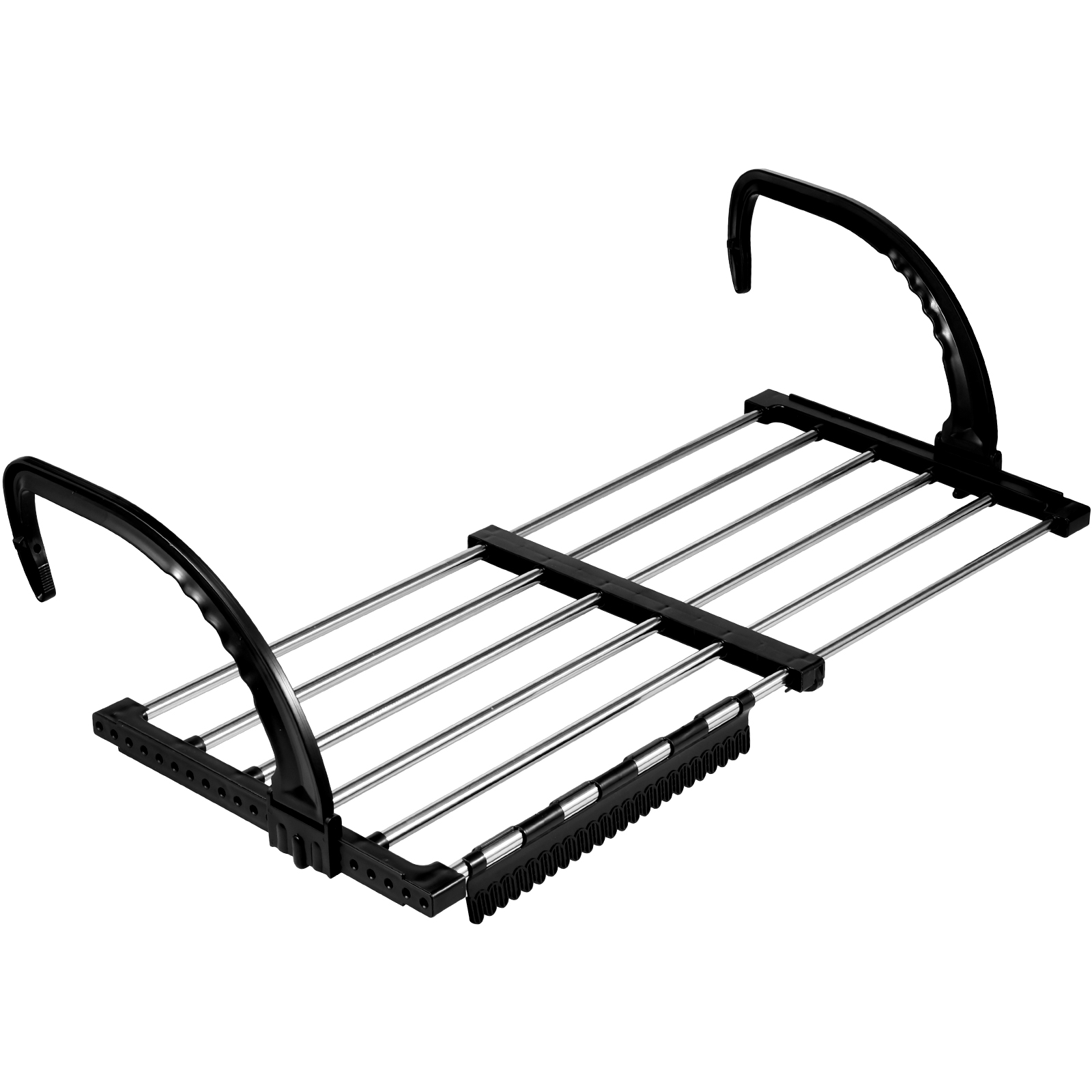 Extendable Radiator Drying Rack Stainless Steel Foldable Balcony Drying Clothes Airer Shoe Rack Window Towel Storage Portable: Default Title