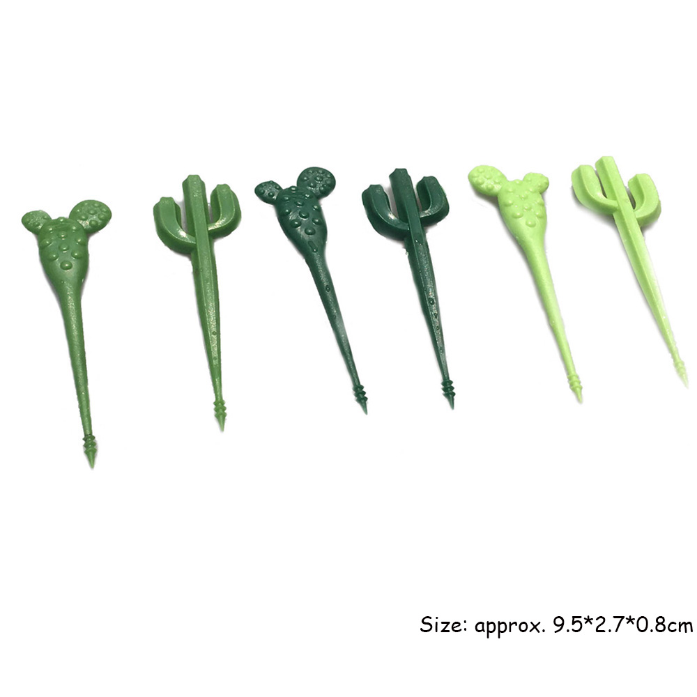 6/10pc Plastic Funny Shape Fruit Forks Toothpick Kids Tableware Fruit Fork Food Picks Dessert Stick For Kids Children: A