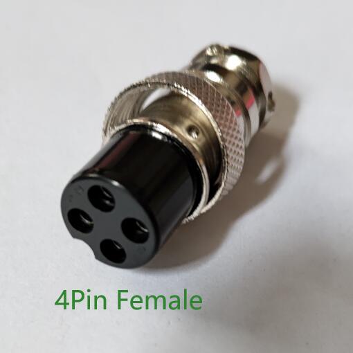 1PC GX16 2/3/4/5/6/7/8/9/10Pin 16mm Female Part Wire Panel Connector Aviation Plug Circular Socket: GX16-4P Female
