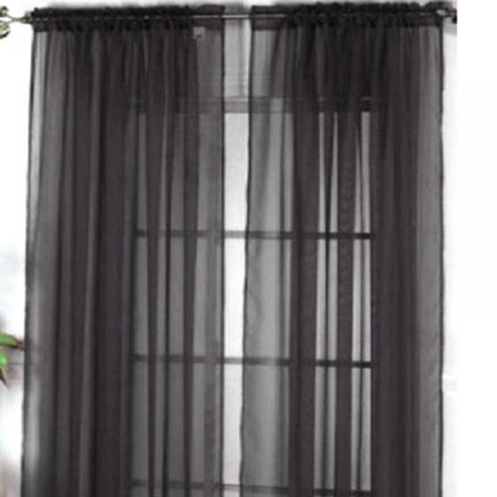 16 colori filato di vetro trasparente finestra mantovana tende bianche trasparenti soggiorno telecamera da letto finestra voilà tenda di tulle sulla asta