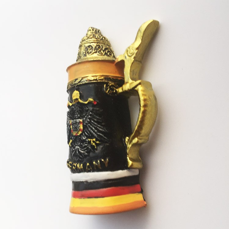 German tourist souvenir geographical sign classical beer mug magnetic stickers