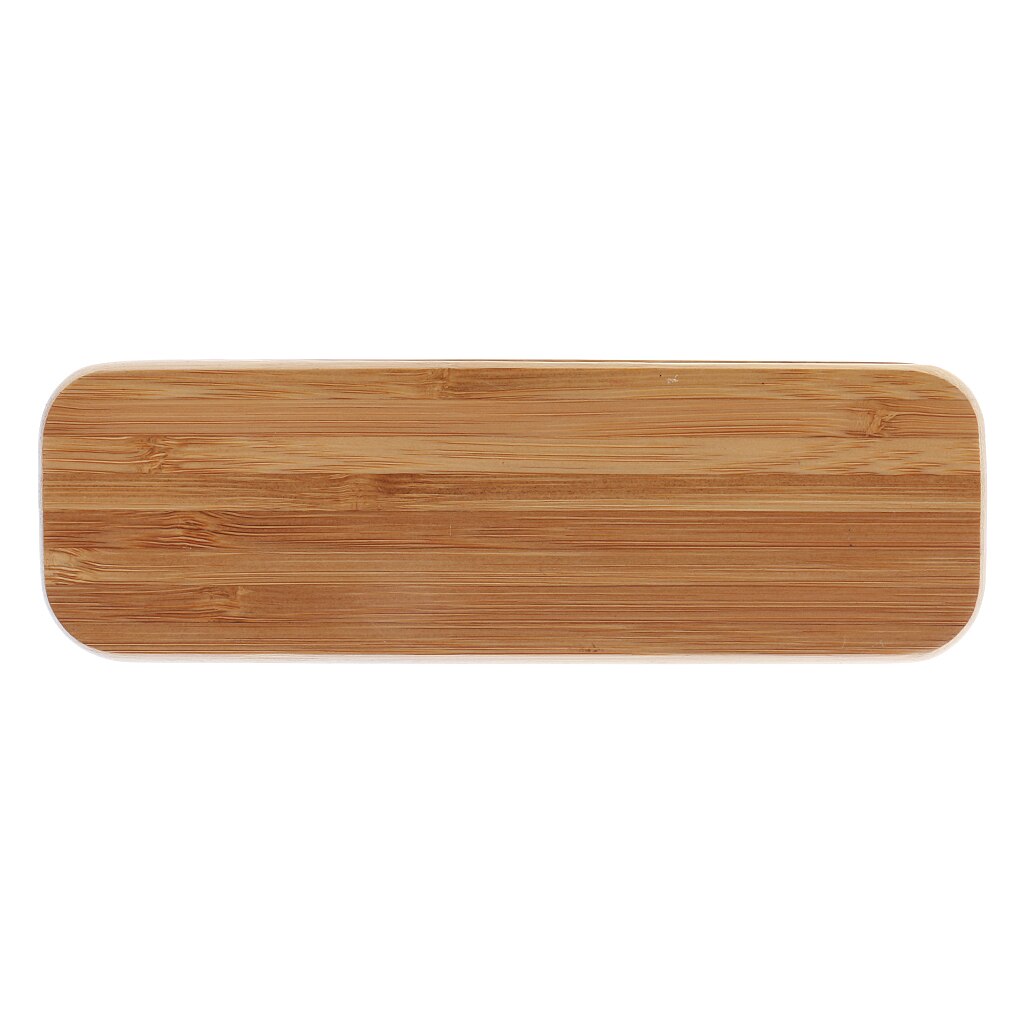Portable Bamboo Fountain Pen Display Box Case Container Craft Decoration Beige 6.69 x 2.08 x 0.98inch