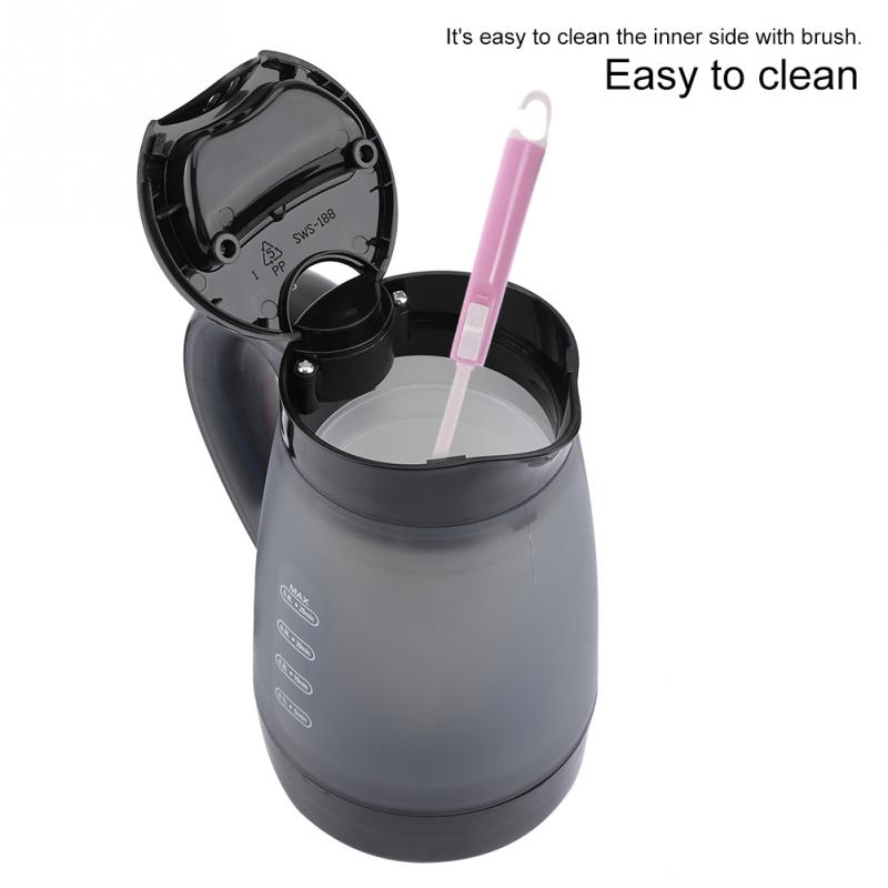 0,4 L/400ml Mini Reise Wasserkocher transparent Wasserkocher Schnelle Wasser Heizung Kochendem Topf Heimat Büro Verwenden EU 220V