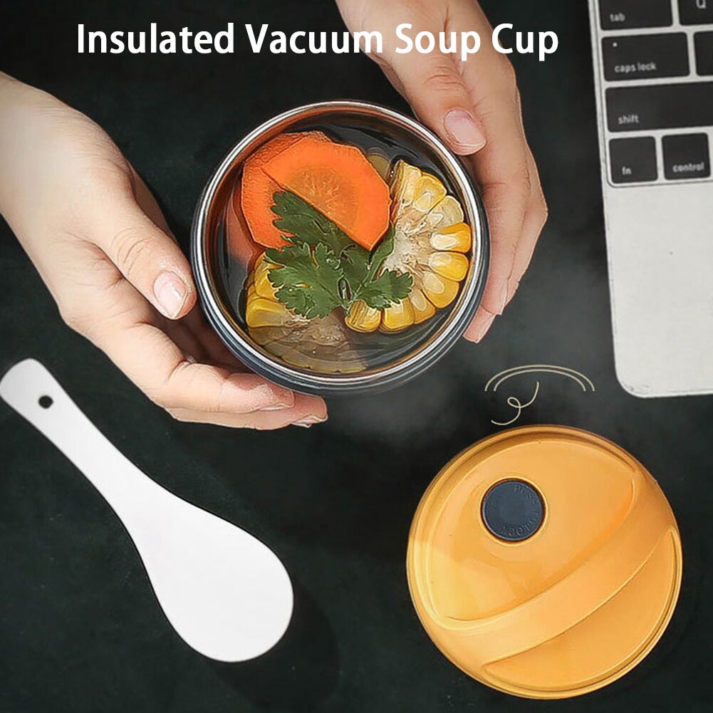 Stainless Steel For Kid Adult Travel Food Jar Flask Office Insulated Vacuum Soup Cup Portable Outdoor Picnic Leak Proof