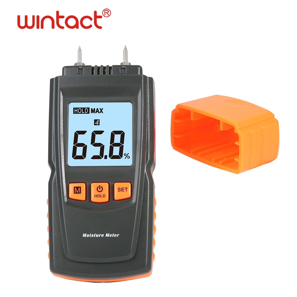 Cyfrowy wilgoci detektora miernik wilgotności, typu Szpilka wykrywacz nieszczelności czujnik wilgotności wilgoci miernik dla drewniane, robić budynku materiał
