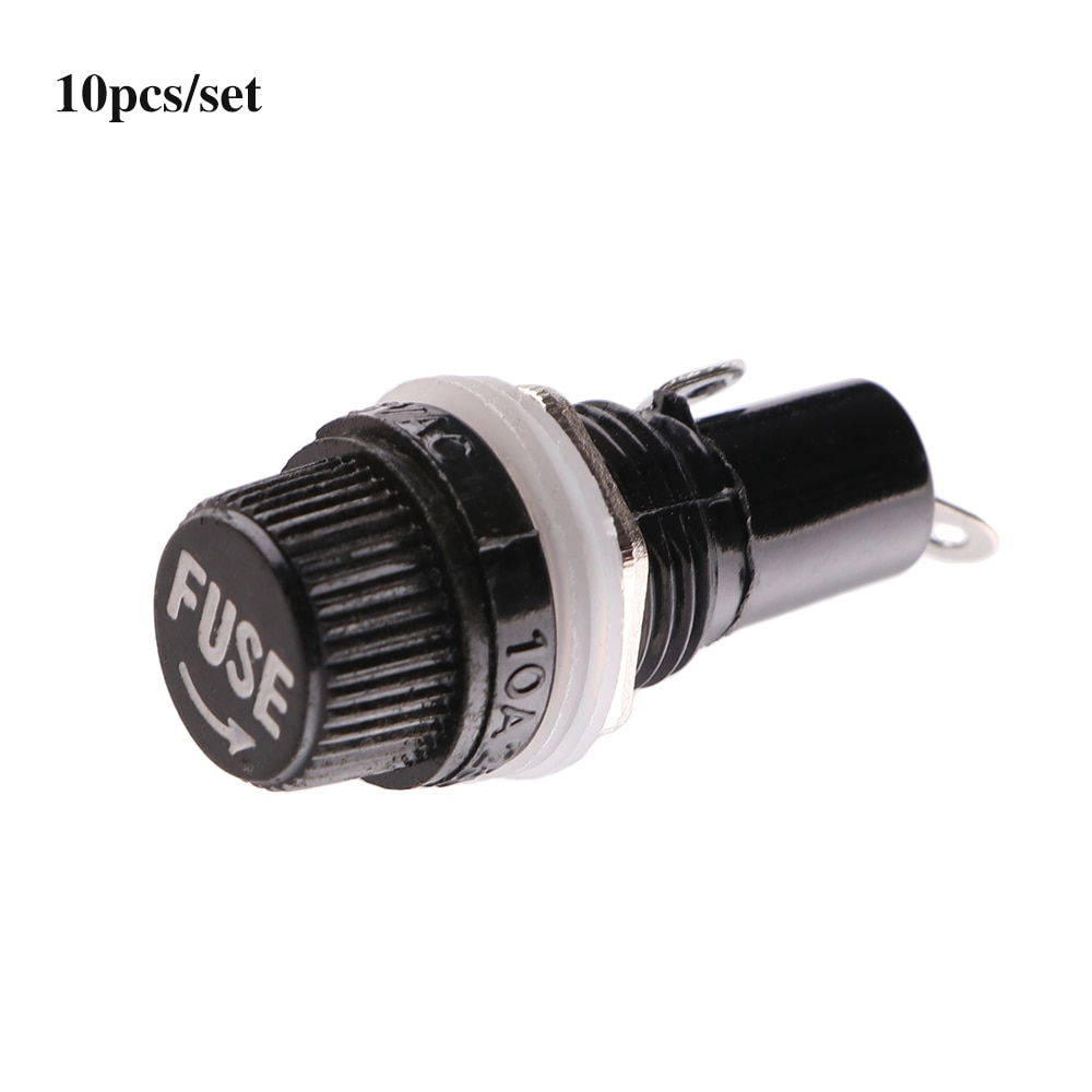 10 Pcs M205 5x20mm Fuses Panel Mount Fuse Holder Electrical Mount Supplies For Radio Auto Stereo