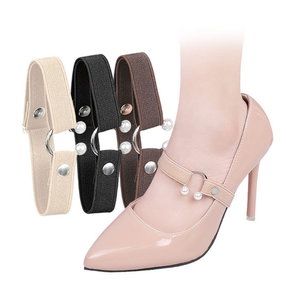 1 Paar Vrouwen Hoge Hakken Holding Anti-Slip Schoenveter Verstelbare Elastische Schoen Riem Riem Enkel Holding Schoenen Band Voor hoge Hakken