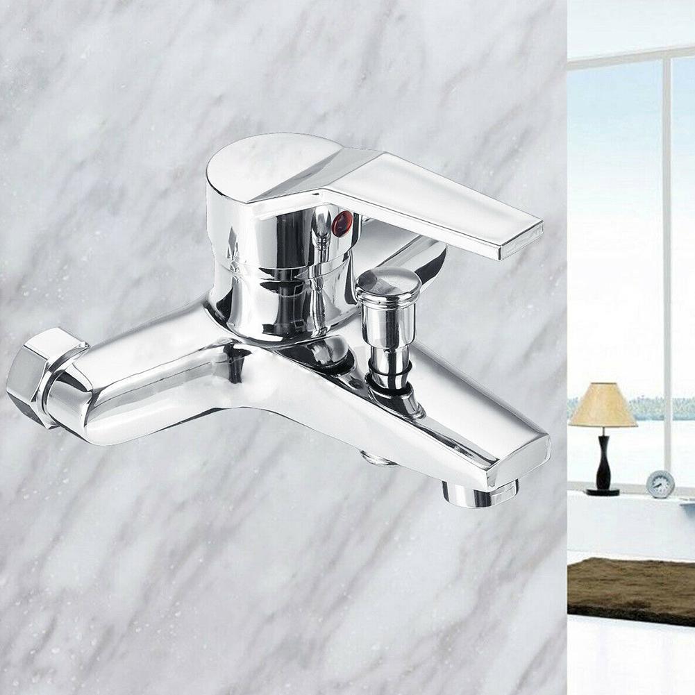 Wall Mounted Bathtub Faucet Waterfall Bath Faucet Brass Mixer Finish Shower Cold Water Bath and Chrome Mixer J2O2