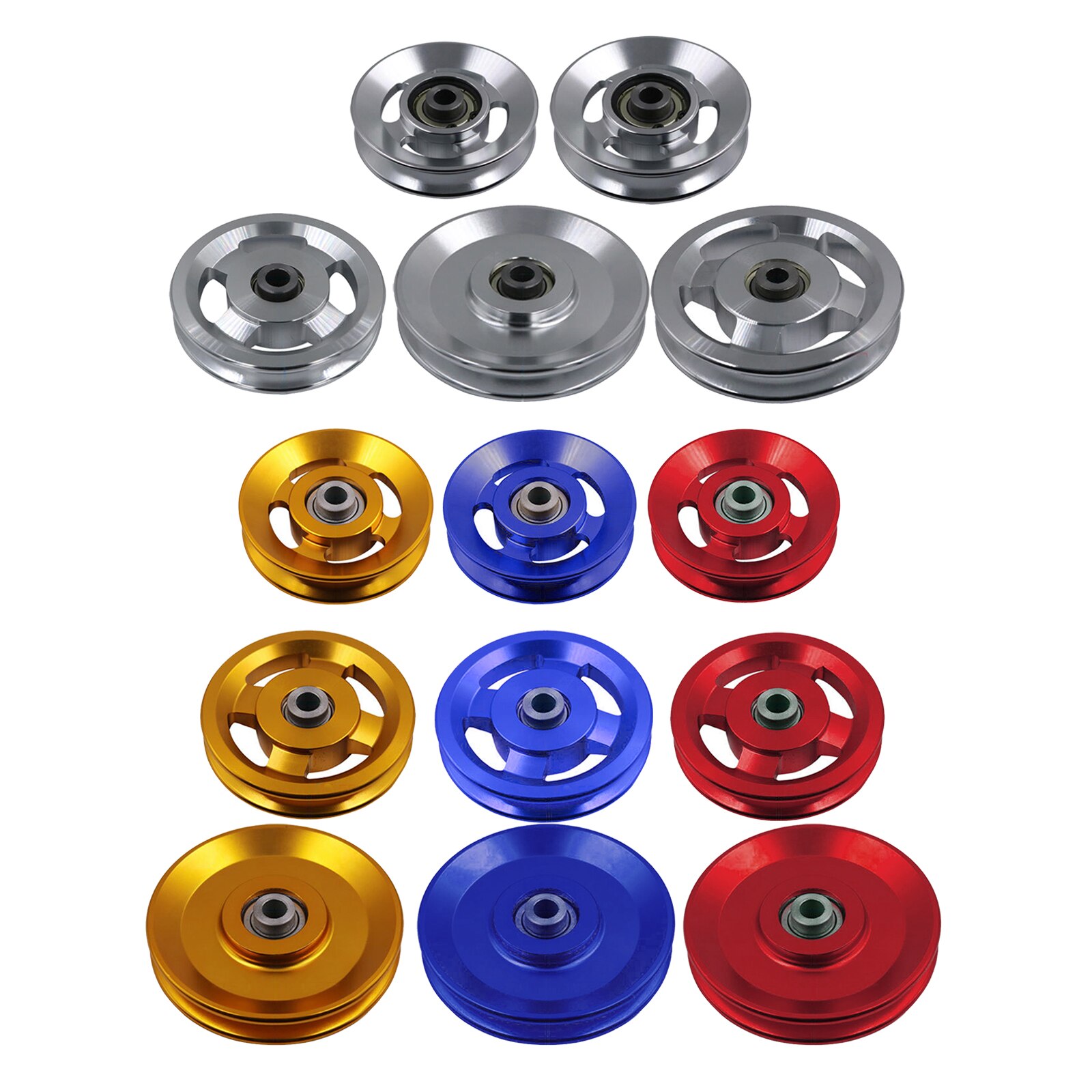 Bearing Pulley Wheel Cable Gym Equipment Parts, Aluminium Alloy, Sturdy and Durable