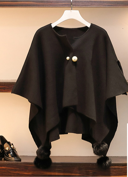 Plus Size Cape Parels Gebreide Casual Mode Truien Tops + Coltrui Hoge Taille Losse Gebreide Jurken Herfst Winter Sets