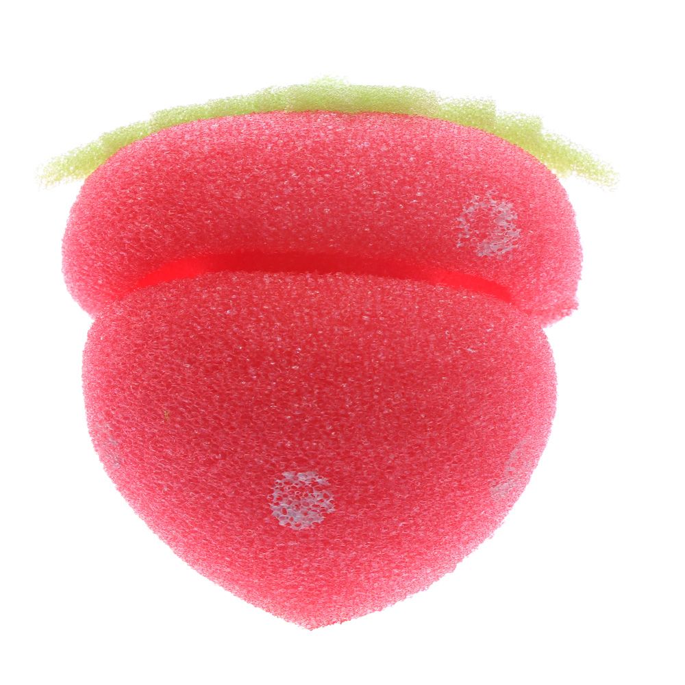 Rulos rizadores de bolas de fresa para niña, bolas de fresa para el cuidado del cabello, esponja suave, herramienta de bricolaje, 12 Uds.