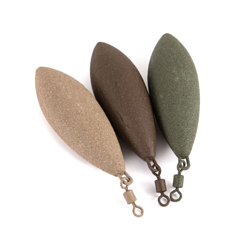Loodlood voor vissen, ovale gewichten, wartels, karperlood, accessoires, 71/85/99/127/142g zinkt gemakkelijk, lage weerstand